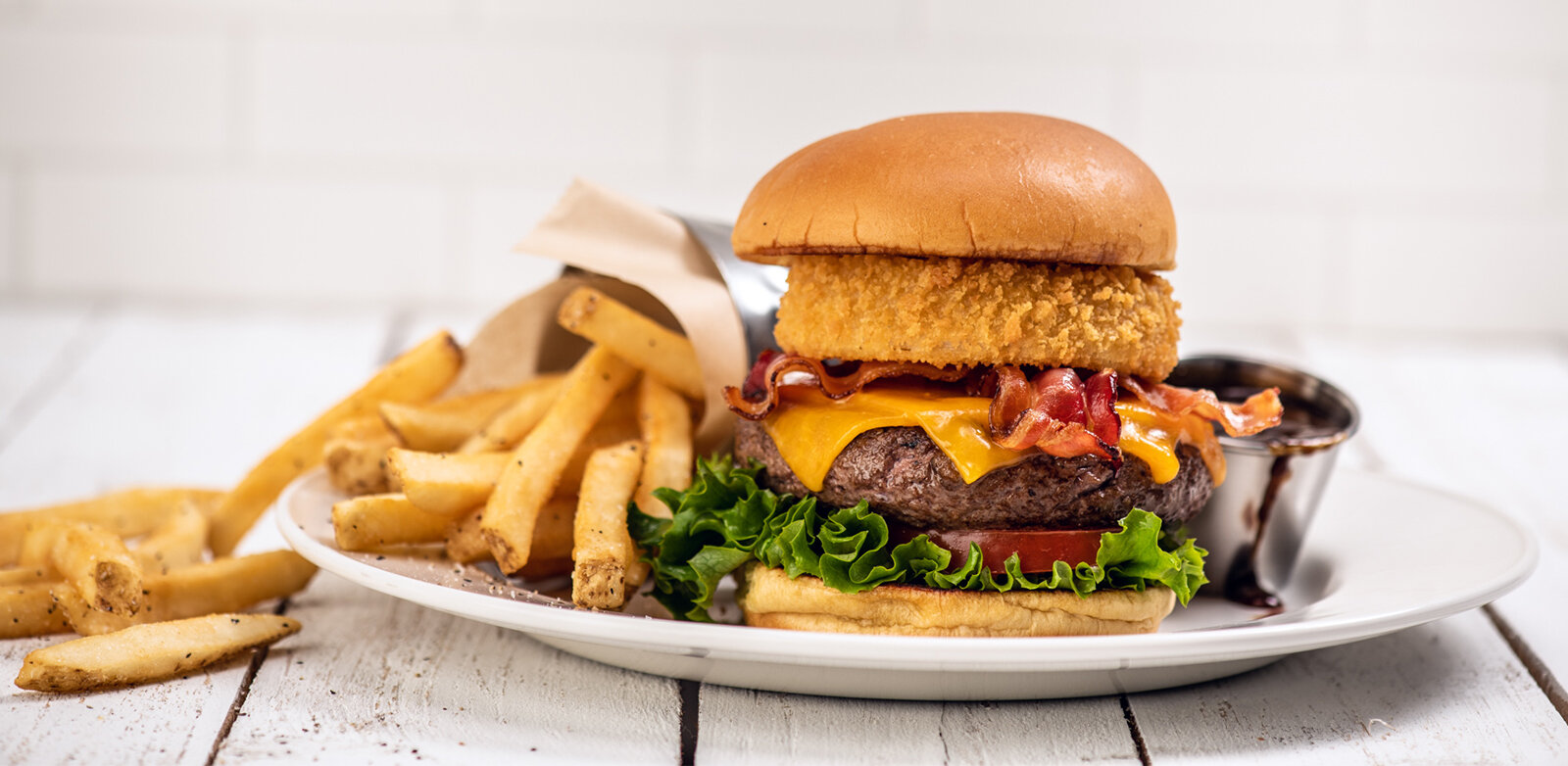 Legendary Burger and Fries at Hard Rock Cafe